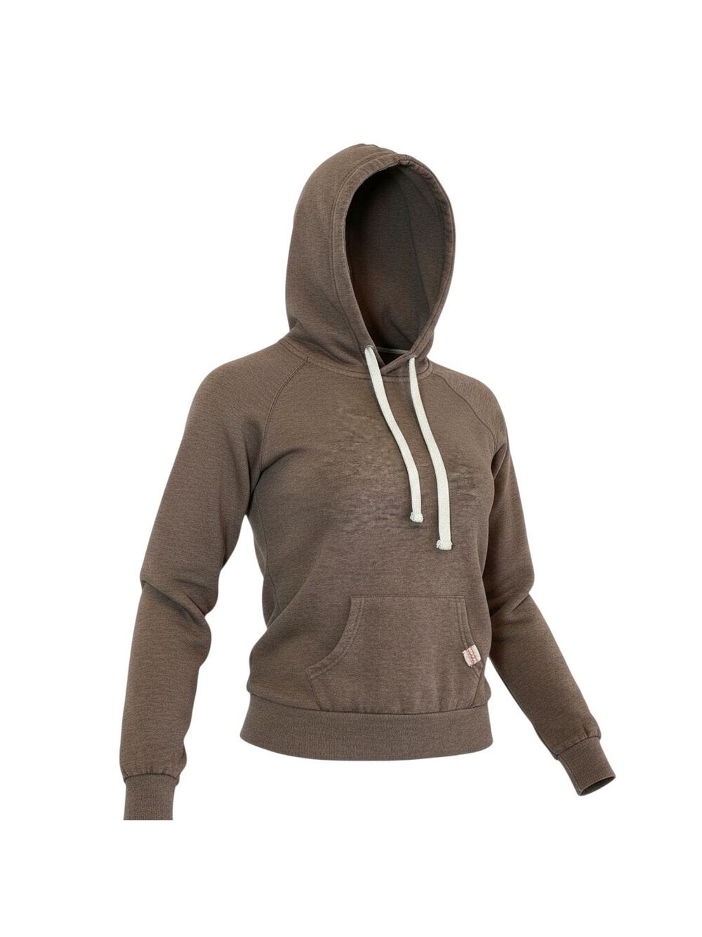 Reflex Womens Hoodie Brown Fleece Pullover Sweatshirt Size Medium Casual
